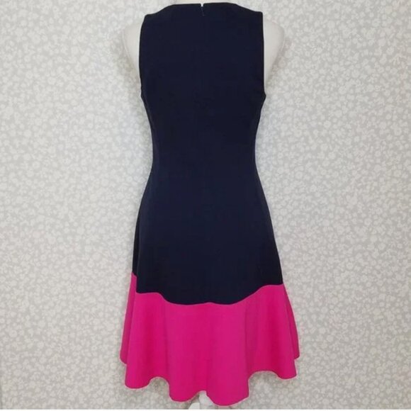 Eliza J Fit 'N Flare Dress Colorblock Sleeveless - Picture 5 of 6